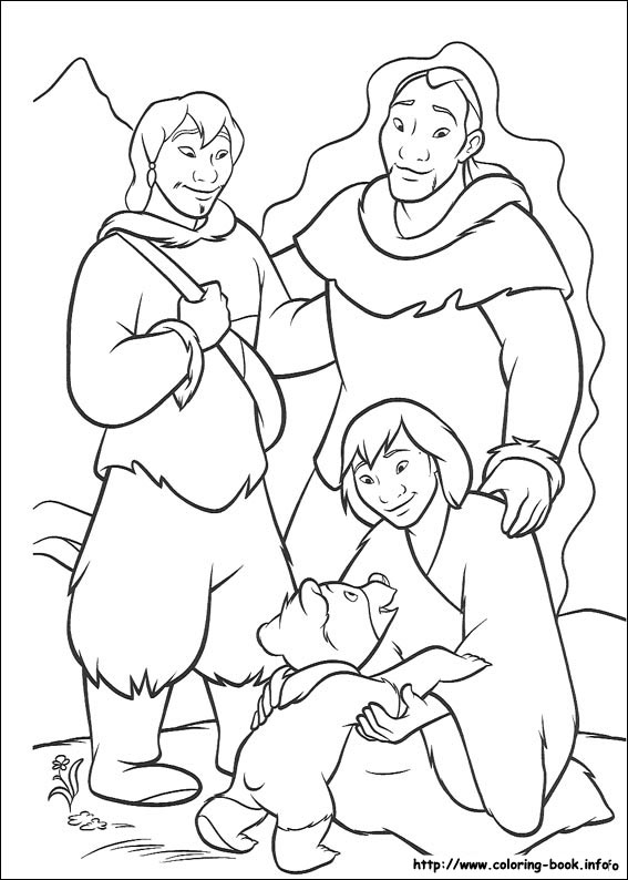 Brother Bear coloring picture